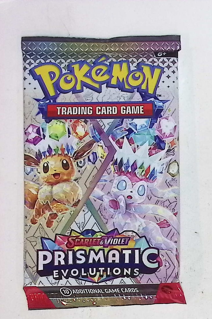 2025 Pokemon Scarlet & Violet Prismatic Evolutions 10 Card Booster Pack Charizard (1 of 1)