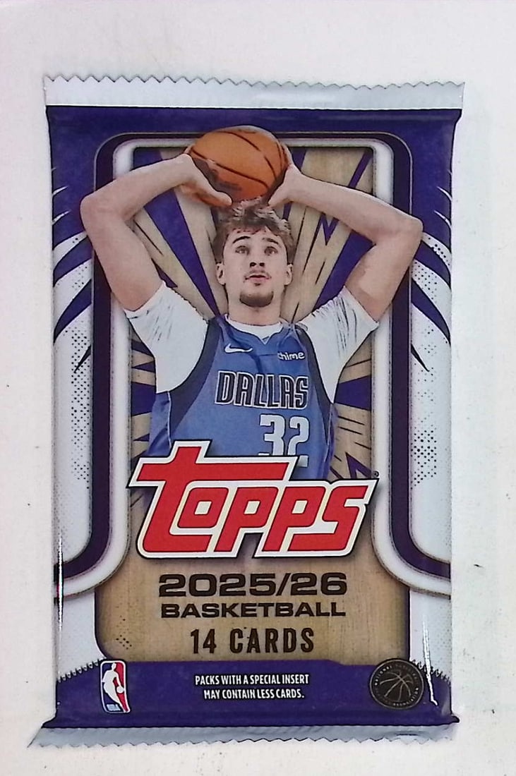 2025-26 Topps Basketball Card MEGA BOX PACK - RC'S: Cooper Flagg, Kon Kneuppel, VJ Edgecombe (1 of 1)