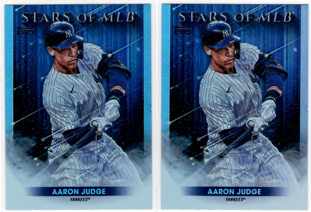 Lot of 2 Aaron Judge Stars of MLB 2022 Topps #SMLB-14 New York Yankees: Topps Baseball MLB Trading & Sports Cards, Sports Cards for Sale Near Me, World Series & Hall of Fame Players Memorabilia, Refractors, X-Fractors, Numbered, SP, SSP, Valuable Auction Memorabilia Lots