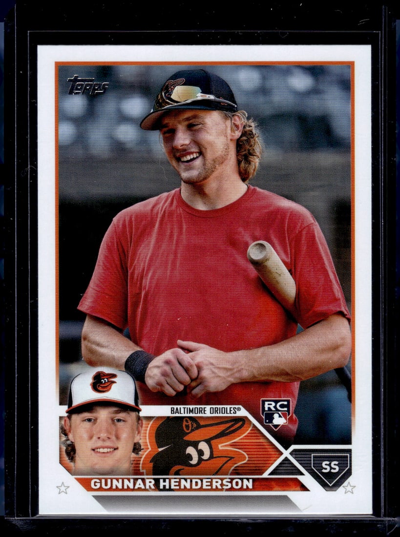 Gunnar Henderson Rookie Card 2023 Topps #206 Baltimore Orioles (1 of 2)