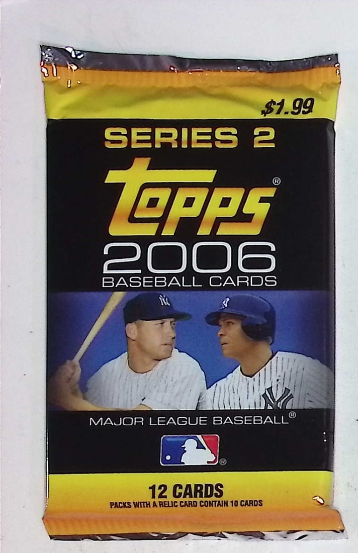 2006 Toops Series 2 Retail Box Baseball Card Back - Prince Fielder RC MLB Trading Card (1 of 1)