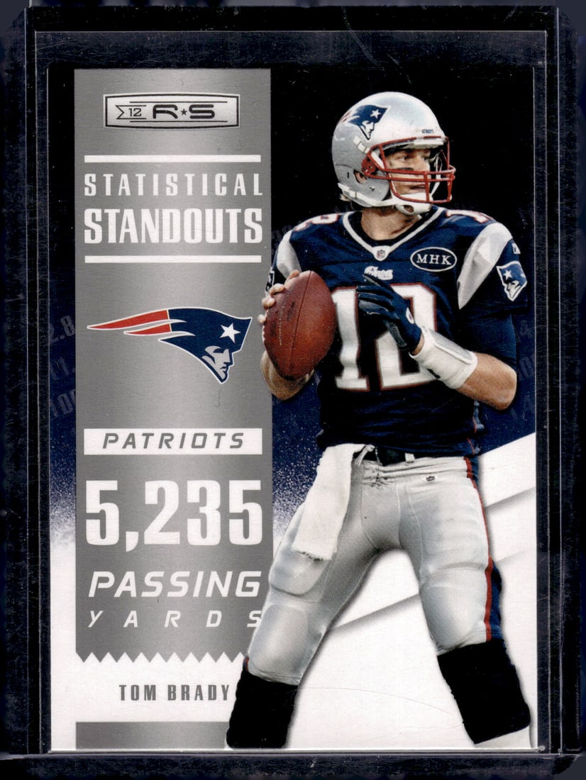 Tom Brady Statistical Standouts 2012 Panini Rookies & Stars #2 New England Patriots (1 of 2)