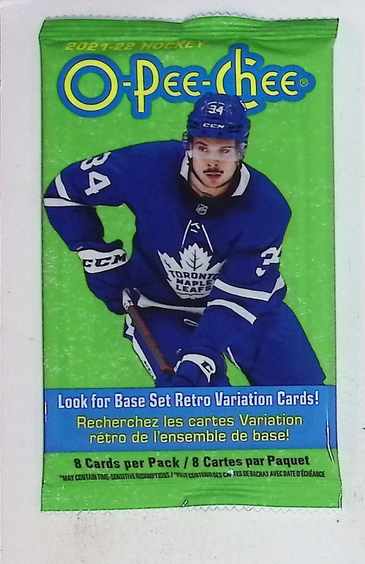 2021-'22 O Pee Chee Hockey Cards Retail Box Pack Sports Cards (1 of 1)