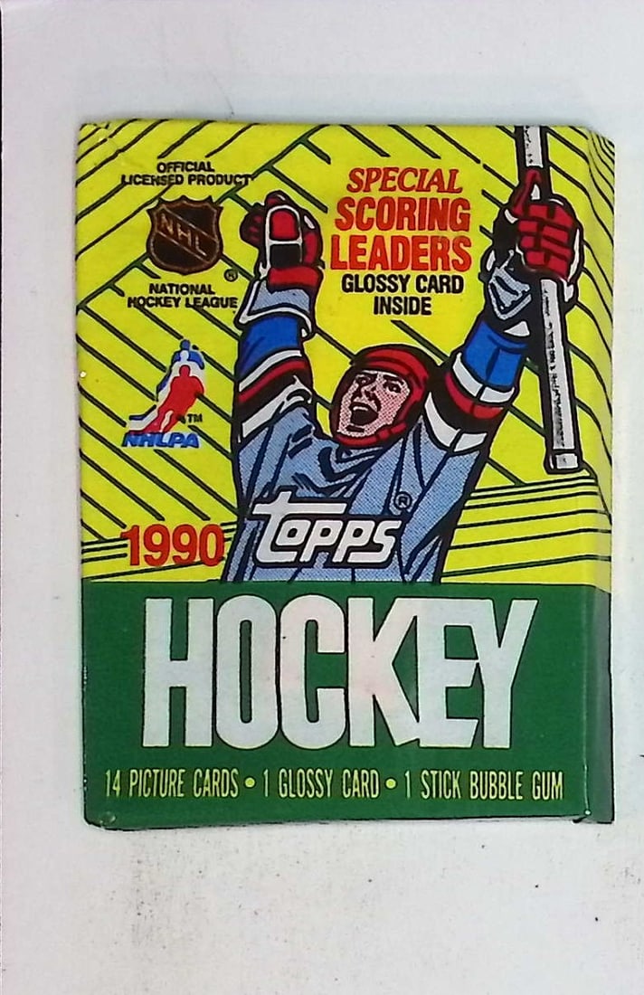 1990 Topps Vintage Hockey Cards Retail Box Wax Pack Sports Cards Wayne Gretzky (1 of 1)
