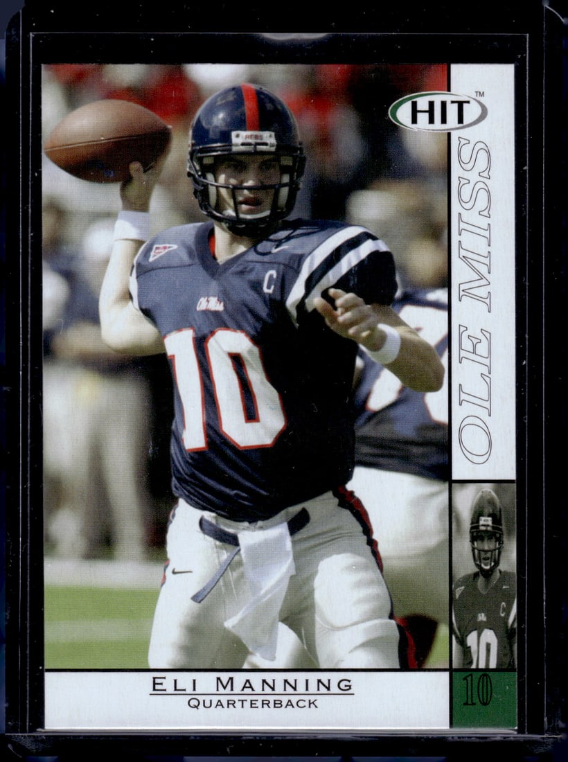 Eli Manning Rookie Card 2004 Sage Hit #10 Ole Miss Rebels, New York Giants (1 of 2)