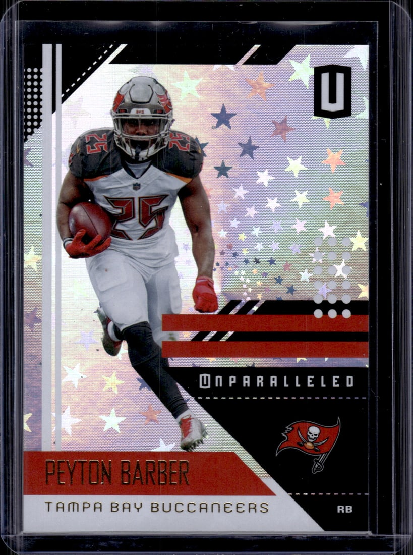 Peyton Barber Astral /200 2018 Panini Unparalled #185 Tampa Bay Buccaneers (1 of 2)