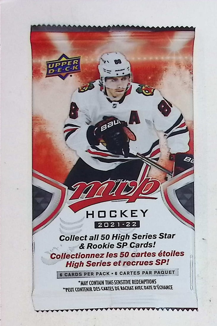 2021-22 Upper Deck MVP Hockey Cards High Series HOBBY BOX PACK Sports Cards (1 of 1)