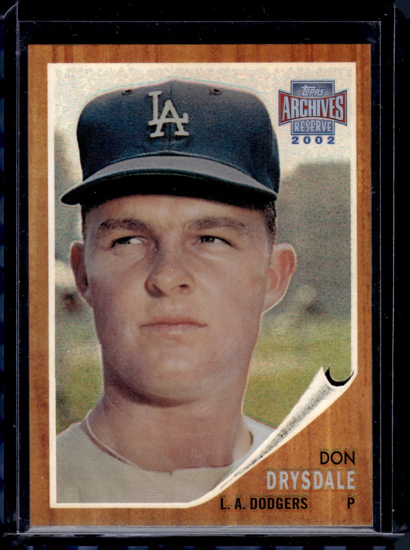 Don Drysdale Refractor 2002 Topps Archives Reserve #340 Los Angeles Dodgers: Topps Baseball MLB Trading & Sports Cards, Sports Cards for Sale Near Me, World Series & Hall of Fame Players Memorabilia, Refractors, X-Fractors, Numbered, SP, SSP, Valuable Auction Memorabilia Lots