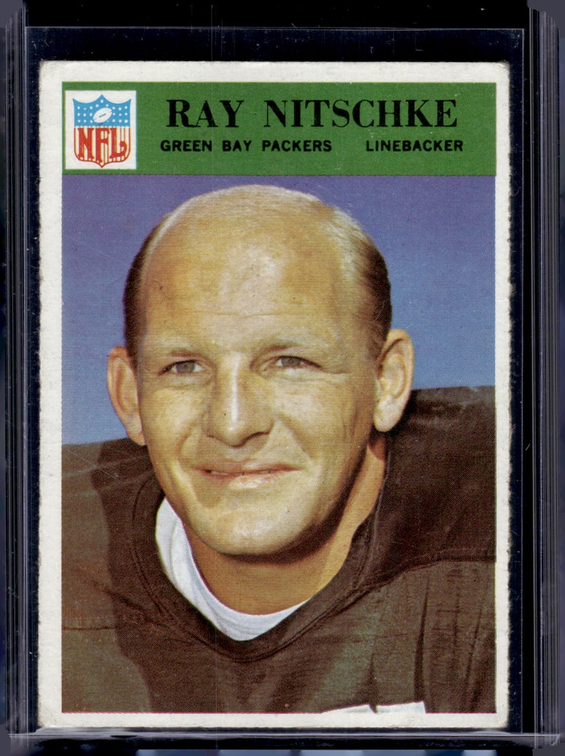 Ray Nitschke 1966 Philadelphia #87 Green Bay Packers Vintage Football Card: Ray Nitschke 1966 Philadelphia #87 Green Bay Packers Vintage Football Card