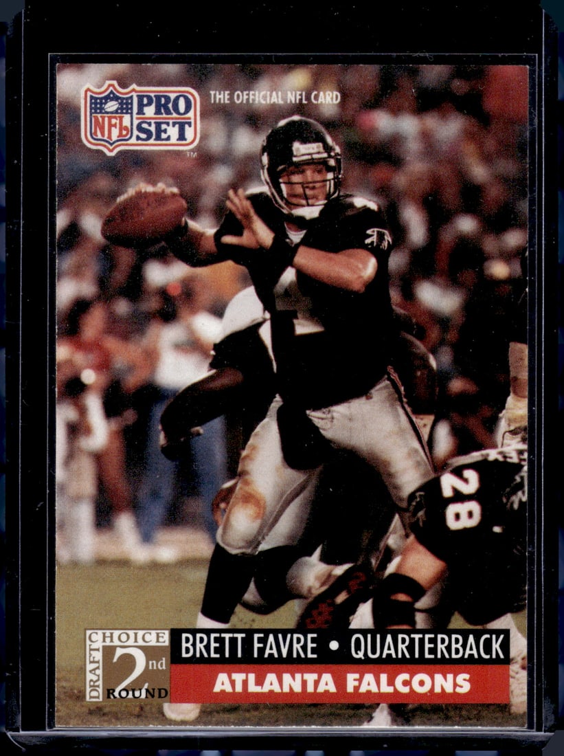 Brett Favre Rookie Card 1991 Pro Set #762 Falcons, Packers (1 of 2)