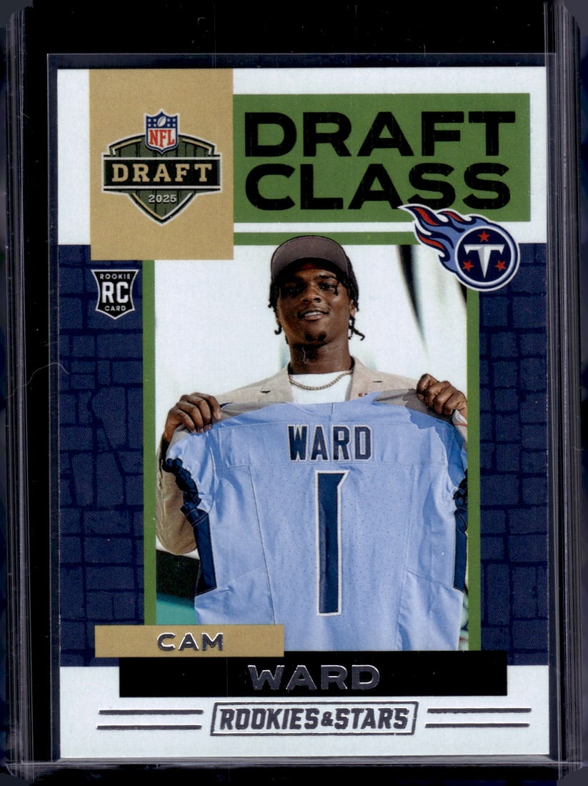 Cam Ward Rookie Card Draft Class 2025 Rookies & Stars #15 Tennessee Titans: Panini Select, Prizm, Mosaic, Contenders, Zenith, Phoenix, Illusions, Absolute, Rookie NFL Sports Trading Cards, SP, SSP, Cards, Football Cards for Sale Near Me, Superbowl & Hall of Fame Player Cards,