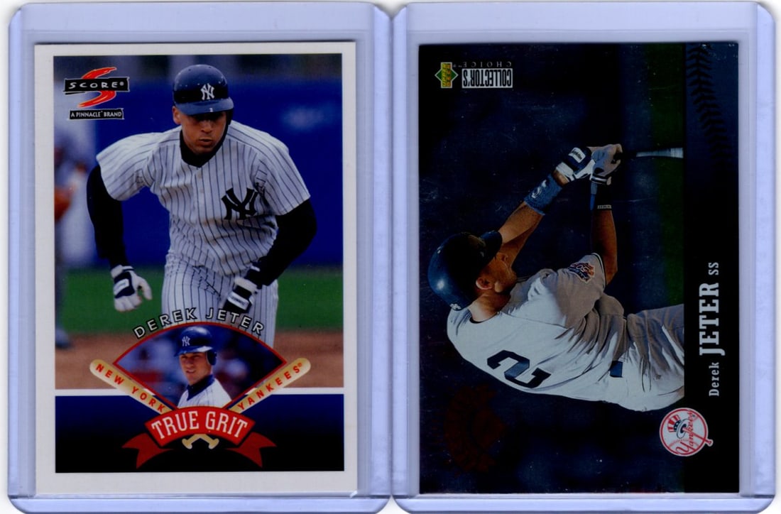 Lot of 2 Derek Jeter 1997 Baseball Cards. Score #545 & Upper Deck #331 (1 of 2)