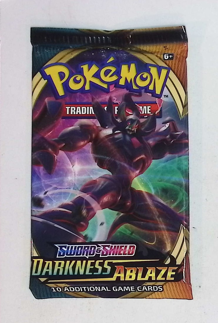 Pokemon Sword and Shield Darkness Ablaze 10 Card Booster Pack, Charizard, Pikachu, Holo Rare Cards (1 of 1)