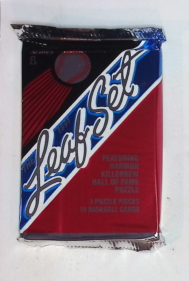 1991 Leaf Set Series 1 Baseball Retail Box Wax Pack - Featuring Harmon Killebrew HOF Puzzle: Leaf MLB Baseball Trading & Sports Cards & Memorabilia, Chipper Jones, Ken Griffey, Jr., Frank Thomas, Bo Jackson, Cal Ripken, Nolan Ryan, Craig Biggio Rookie Card, Dwight Gooden, Rickey Henderson, Pa