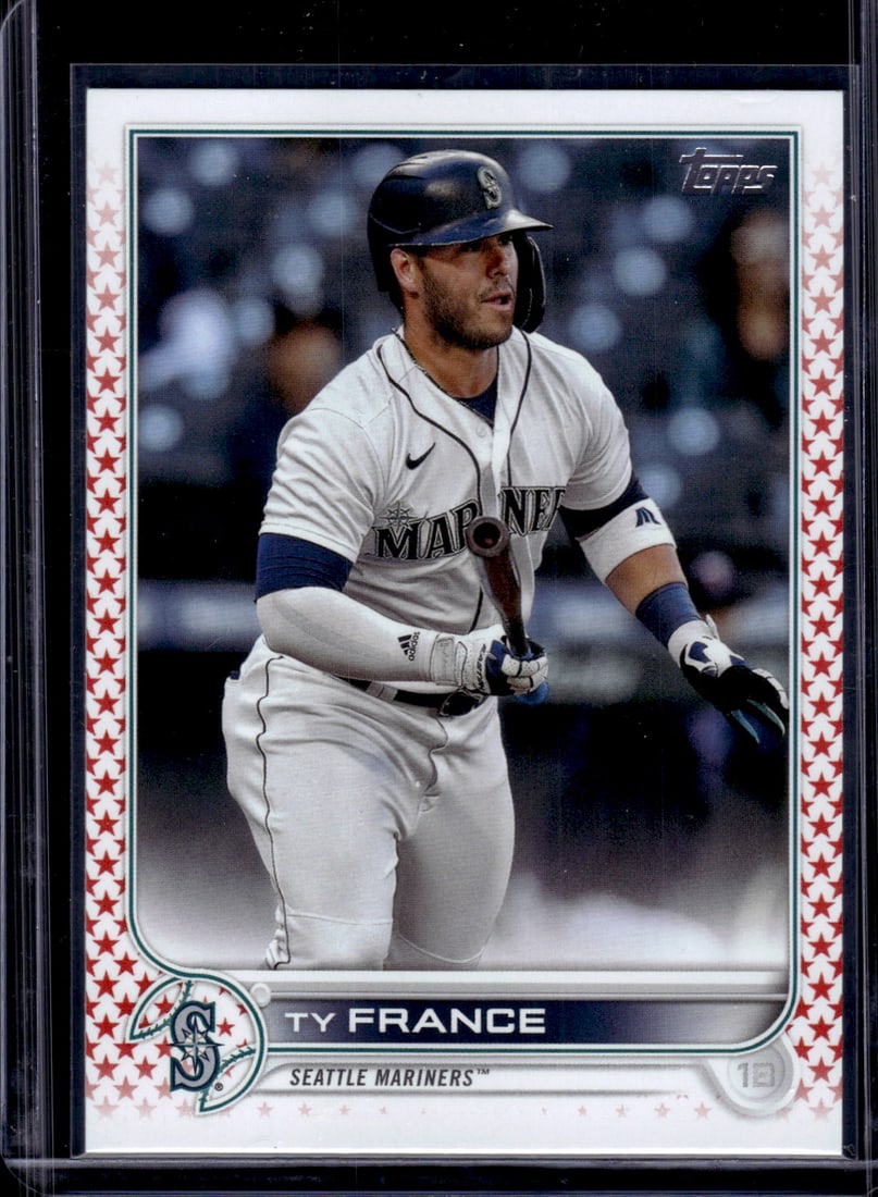 Ty France Independence Day /76 2022 Topps #327 Seattle Mariners (1 of 2)