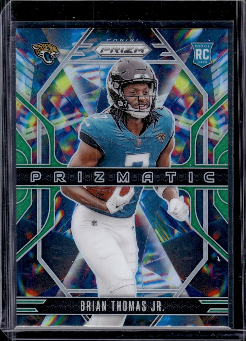 Brian Thomas Jr. Rookie Card Prizmatic Green Prizm 2024 Panini Prizm #19 Jaguars (1 of 2)
