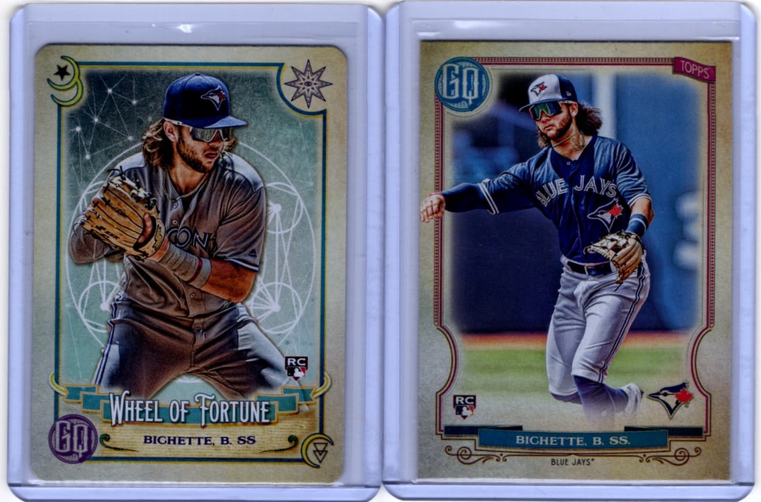 Lot of 2 Bo Bichette Rookie Cards 2020 Topps Gypsy Queen #17 & #TOD3 Toronto Blue Jays: Topps Baseball MLB Trading & Sports Cards, Sports Cards for Sale Near Me, World Series & Hall of Fame Players Memorabilia, Refractors, X-Fractors, Numbered, SP, SSP, Valuable Auction Memorabilia Lots