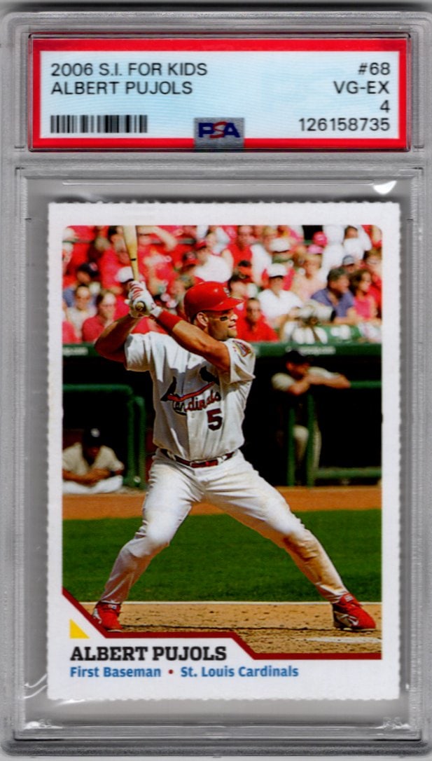 Albert Pujols 2006 Sports Illustrated Kids #68 PSA 4 St. Louis Cardinals: Albert Pujols 2006 Sports Illustrated Kids #68 PSA 4 St. Louis Cardinals
