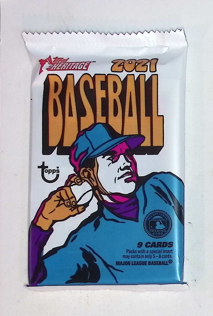 2021 Topps Heritage Baseball Card BLASTER BOX PACK Sports Cards (1 of 1)