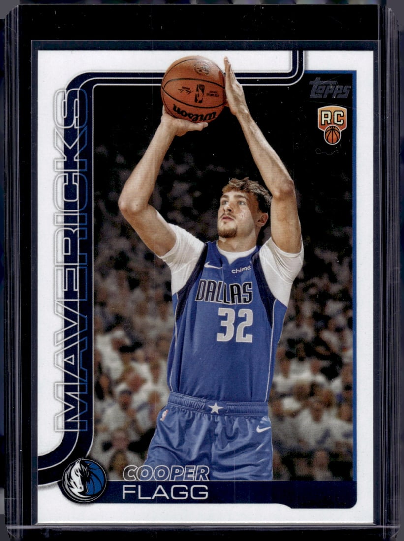 Copper Flagg Rookie Card 2025-26 Topps #201 Dallas Mavericks (1 of 2)