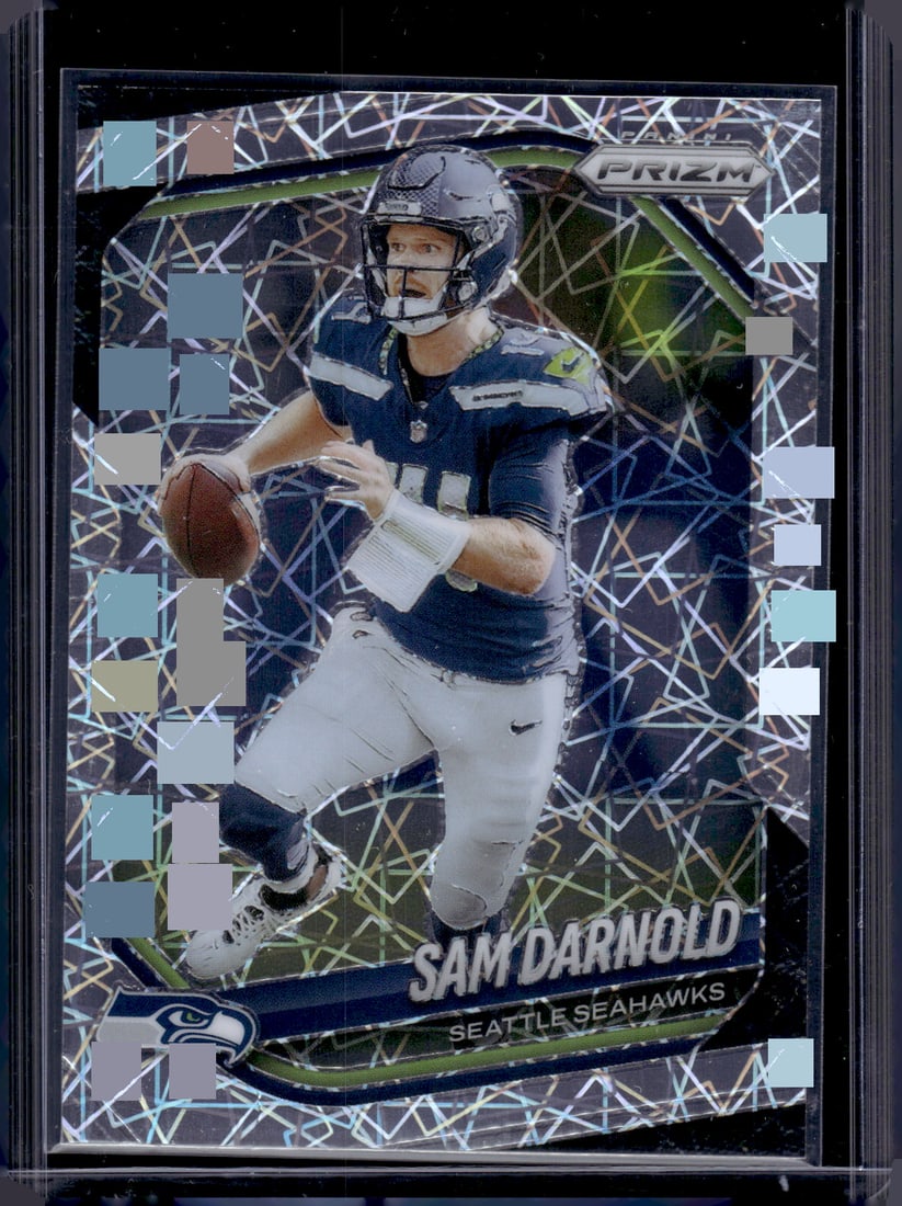 Sam Darnold Lazer Prizm 2025 Panini Prizm #269 Seattle Seahawks, Super Bowl Champ (1 of 2)