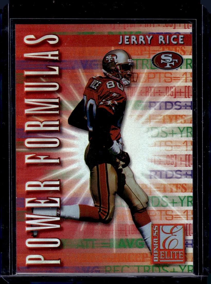 Jerry Rice Power Formulas /3500 1999 Donruss Elite #11 San Francisco 49ers (1 of 2)