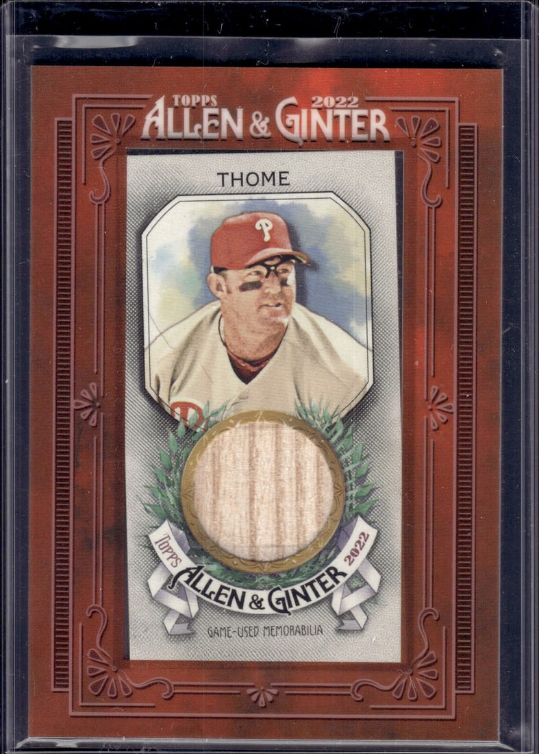 Jim Thome Game Used Bat Patch 2022 Allen & Ginter #MFR-JT Philadelphia Phillies: Topps Baseball MLB Trading & Sports Cards, Sports Cards for Sale Near Me, World Series & Hall of Fame Players Memorabilia, Refractors, X-Fractors, Numbered, SP, SSP, Valuable Auction Memorabilia Lots
