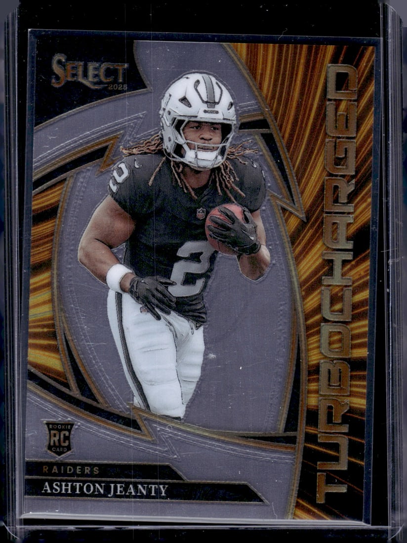 Ashton Jeanty Rookie Card Turbocharged 2025 Select #10 Las Vegas Raiders (1 of 2)