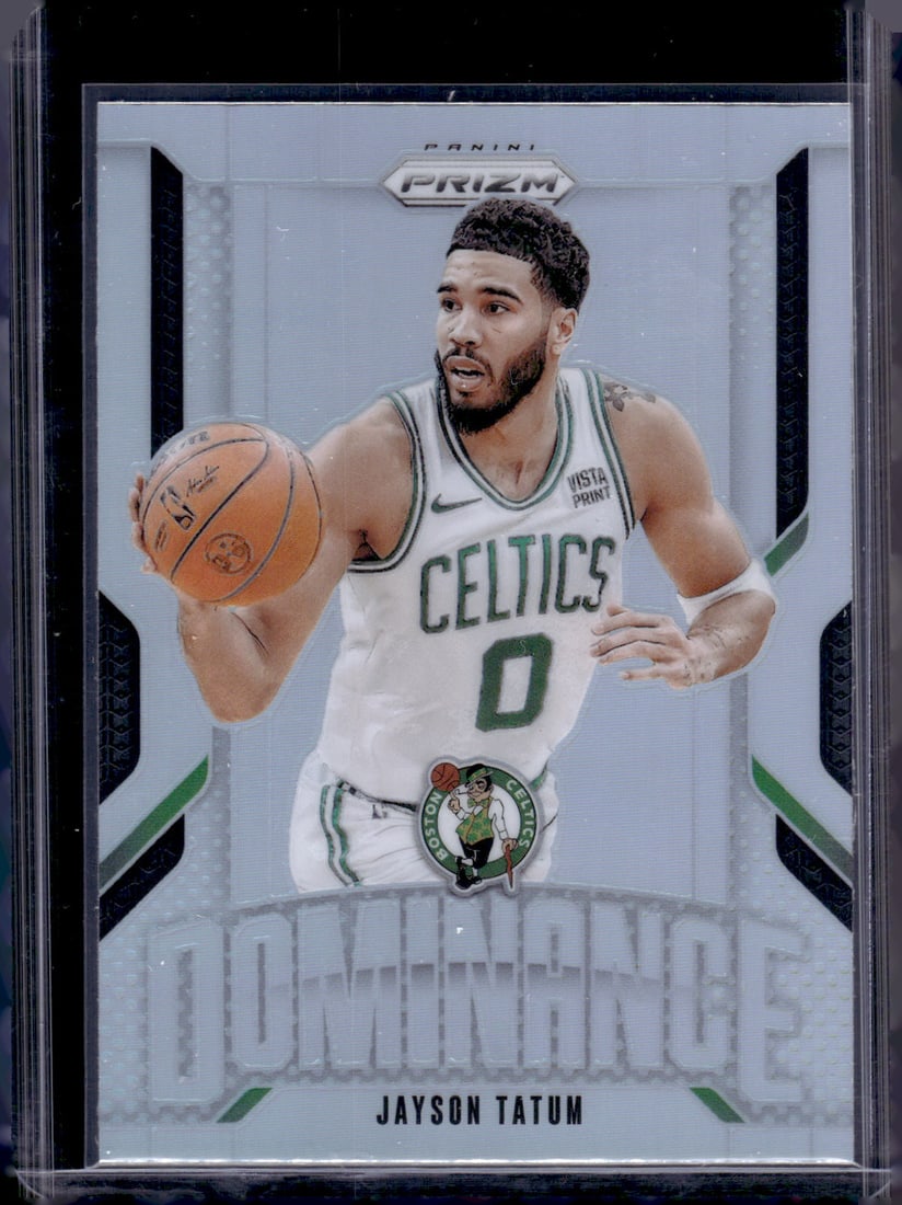 Jayson Tatum Dominance Silver Prizm 2024-25 Panini Prizm #13 Boston Celtics (1 of 2)