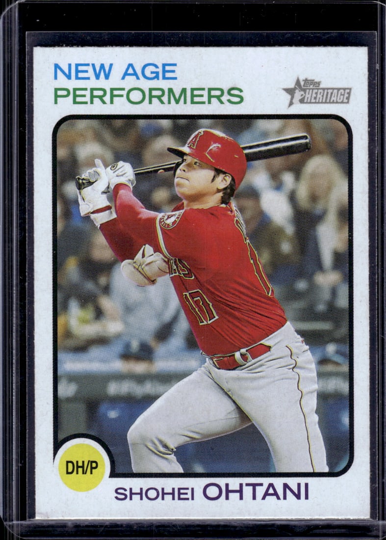 Shohei Ohtani New Age Performers 2022 Topps Heritage #NAP-4 Angels, Dodgers: Topps Baseball MLB Trading & Sports Cards, Sports Cards for Sale Near Me, World Series & Hall of Fame Players Memorabilia, Refractors, X-Fractors, Numbered, SP, SSP, Valuable Auction Memorabilia Lots