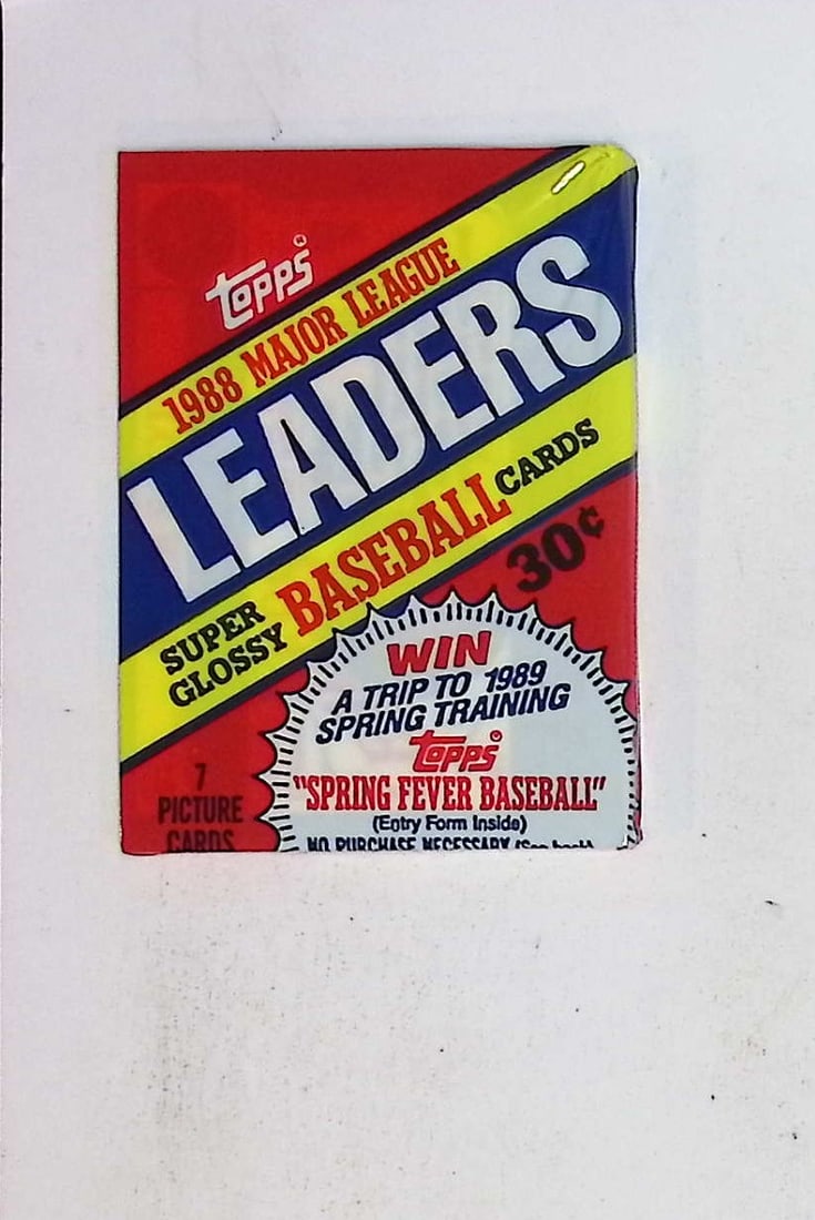 1988 Topps Major League Leaders Super Glossy Vintage Baseball Cards Retail Box Wax Pack Mini Cards: Topps Vintage Baseball Rookie MLB Trading & Sports Cards, Gary Carter, Nolan Ryan, Orel Hersheiser, Don Mattingly, Mike Schmidt Philadelphia Phillies, Old Baseball Cards for Sale Near Me, World Series