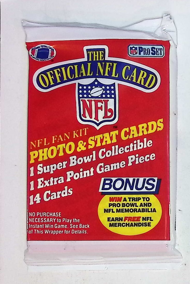 1989 Pro-Set Football Cards Retail Box Wax Pack, Sports Cards (1 of 1)