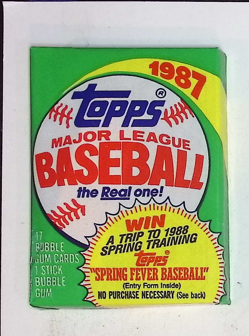 1987 Topps Series 1 Vintage Baseball Cards Retail Box Wax Pack Sports Card (1 of 1)