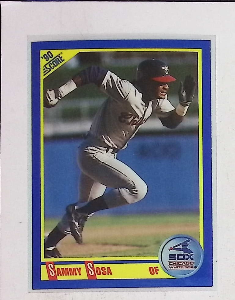 Sammy Sosa Rookie Card 1990 Score #558 Baseball Trading Card (1 of 2)