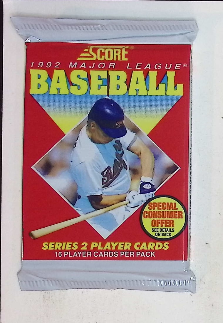 1992 Score Series 2 Vintage Baseball Cards Retail Box Pack, Sports Cards (1 of 1)