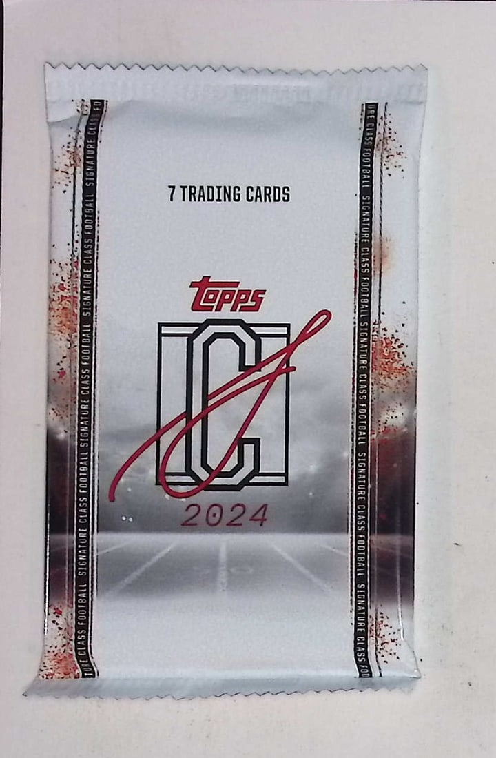 2024 Topps Signature Class Football Cards Blaster Box Pack-Jayden Daniels Rookie Card (1 of 1)