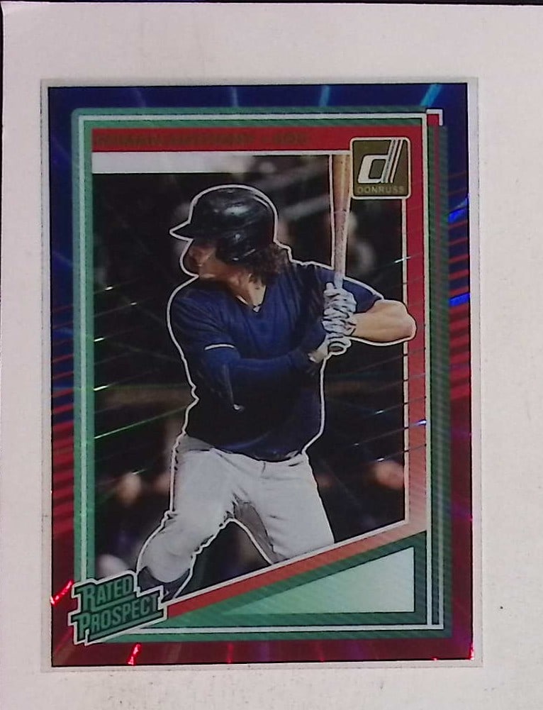 Roman Anthony Red & Blue Lazer Rated Prospect 2025 Donruss #155 (1 of 2)