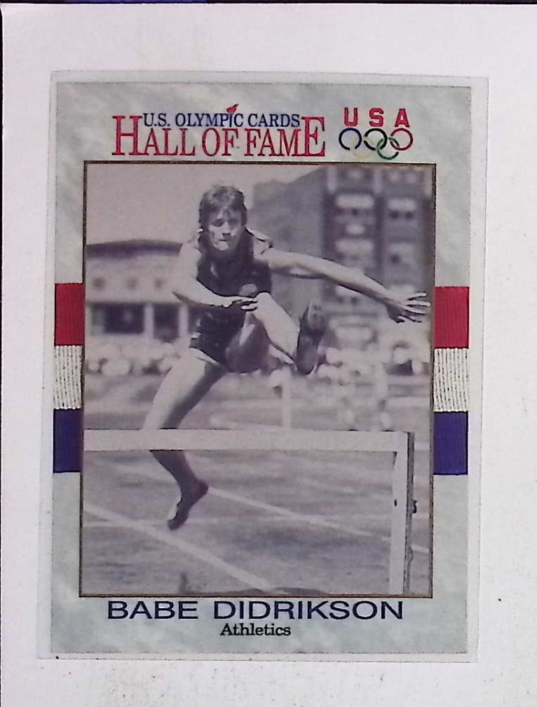 "Babe" Didrikson US Olympics Hall of Fame 1983 Impel Marketing 1991 #6: Topps Baseball MLB Trading & Sports Cards, Sports Cards for Sale Near Me, World Series & Hall of Fame Players Memorabilia, Refractors, X-Fractors, Numbered, SP, SSP, Valuable Auction Memorabilia Lots
