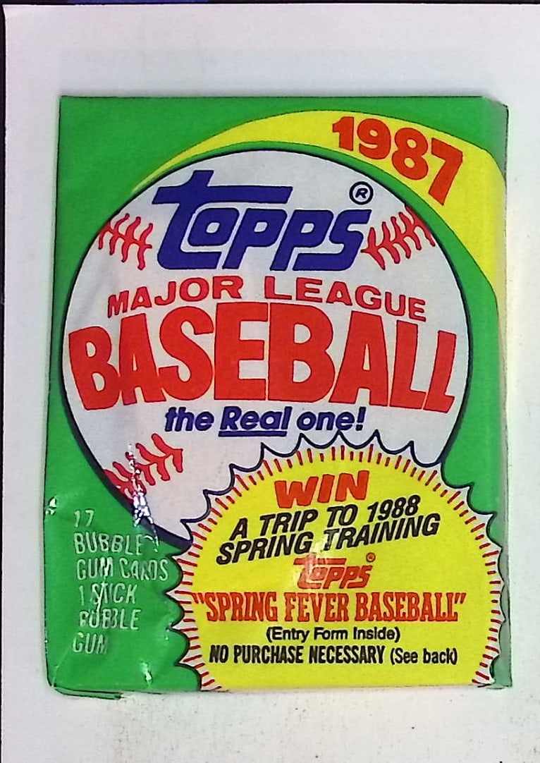 1987 Topps Series 1 Vintage Baseball Cards Retail Box Wax Pack Sports Card: Topps Vintage Rookie Baseball MLB Trading & Sports Cards, Rookie Cards Barry Bonds, Old Baseball and Sports Cards For Sale Near Me, World Series Players, Hall of Fame Stars, Nolan Ryan & Mark McGwire