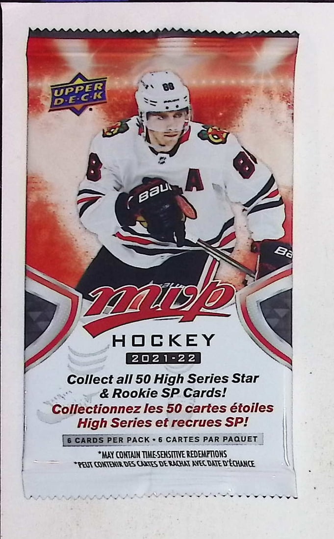 2021-22 Upper Deck MVP Hockey Cards High Series HOBBY BOX PACK Sports Cards (1 of 1)