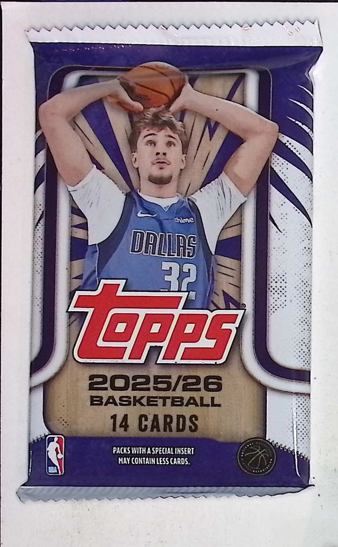2025-26 Topps Basketball Card MEGA BOX PACK - RC'S: Cooper Flagg, Kon Kneuppel, VJ Edgecombe (1 of 1)