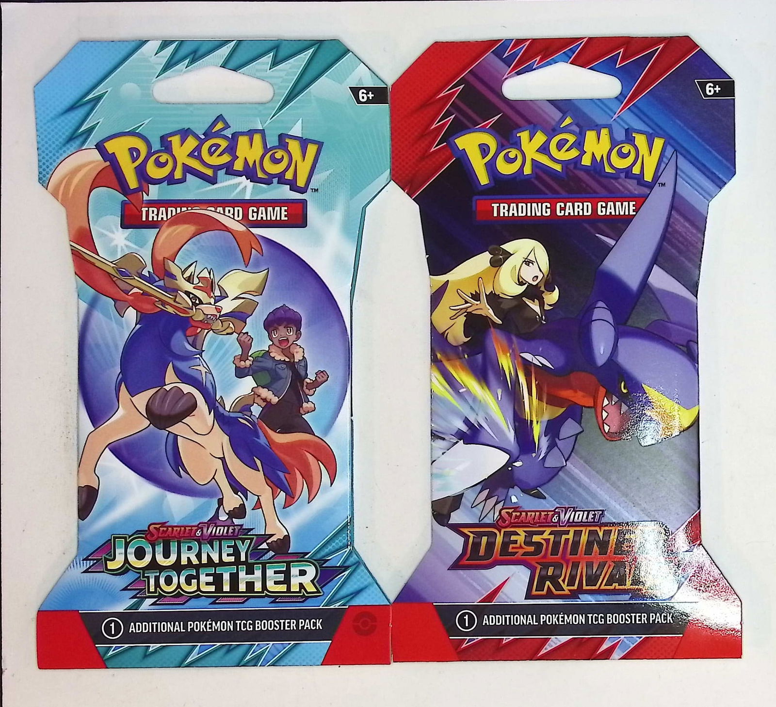 2 COUNT: 1 - 2025 Pokemon Destined Rivals Booster Pack & 1 - 2025 Journey Together Booster Pack (1 of 1)