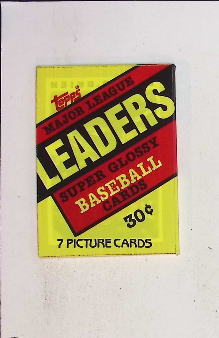 1987 Topps Major League Leaders Super Glossy Vintage Baseball Cards Retail Box Wax Pack Mini Cards (1 of 1)