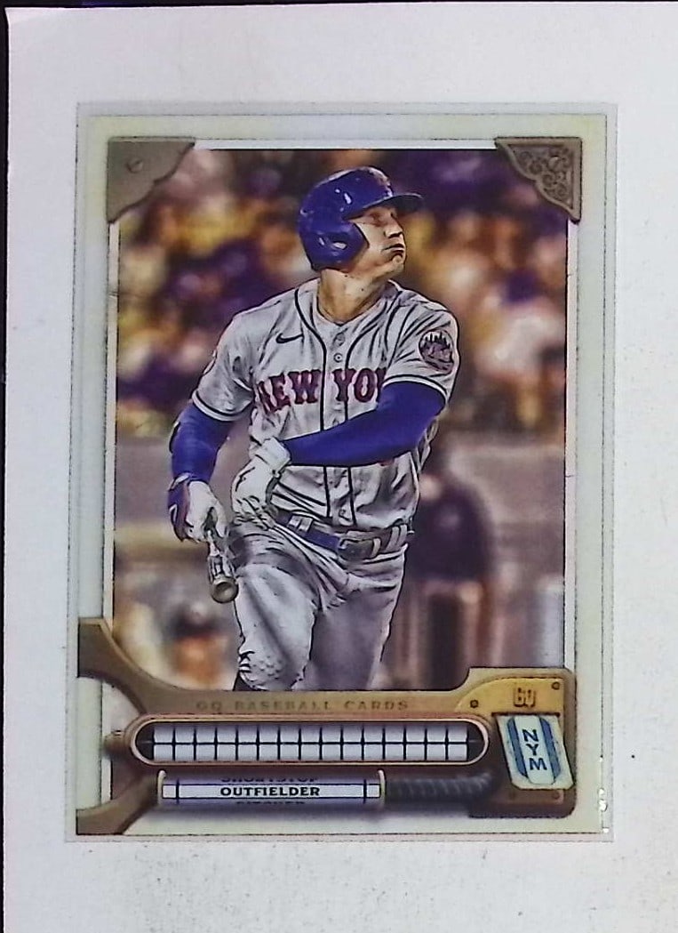 Missing Name Plate Variation SSP Brandon Nimmo 2022 Topps Gyspy Queen #142 (1 of 2)