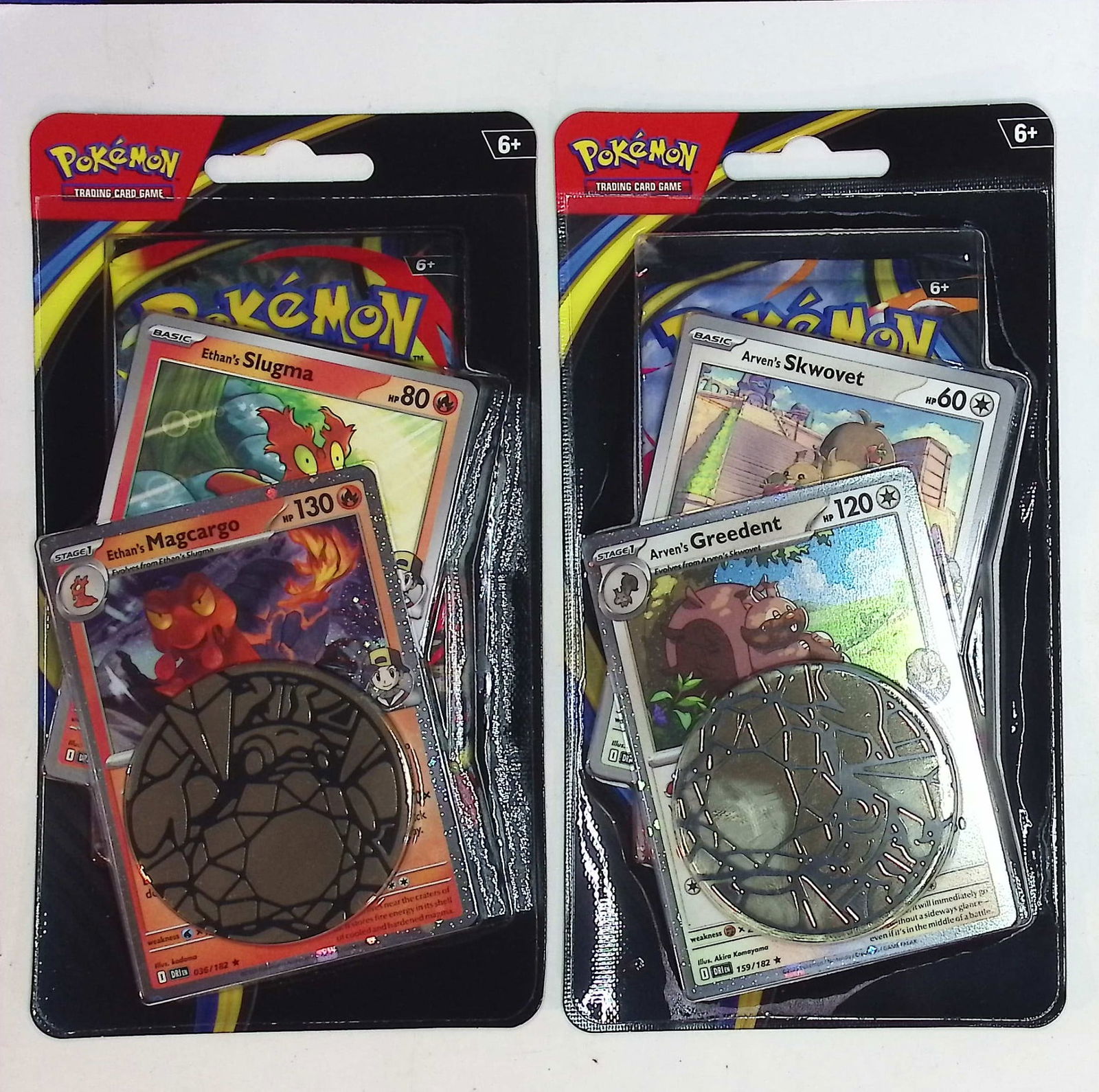2 COUNT: Pokemon Mega Evolutions Phantasmal Flames Single Booster Blister Hanger w/ 1 Coin & 2 Promo (1 of 2)