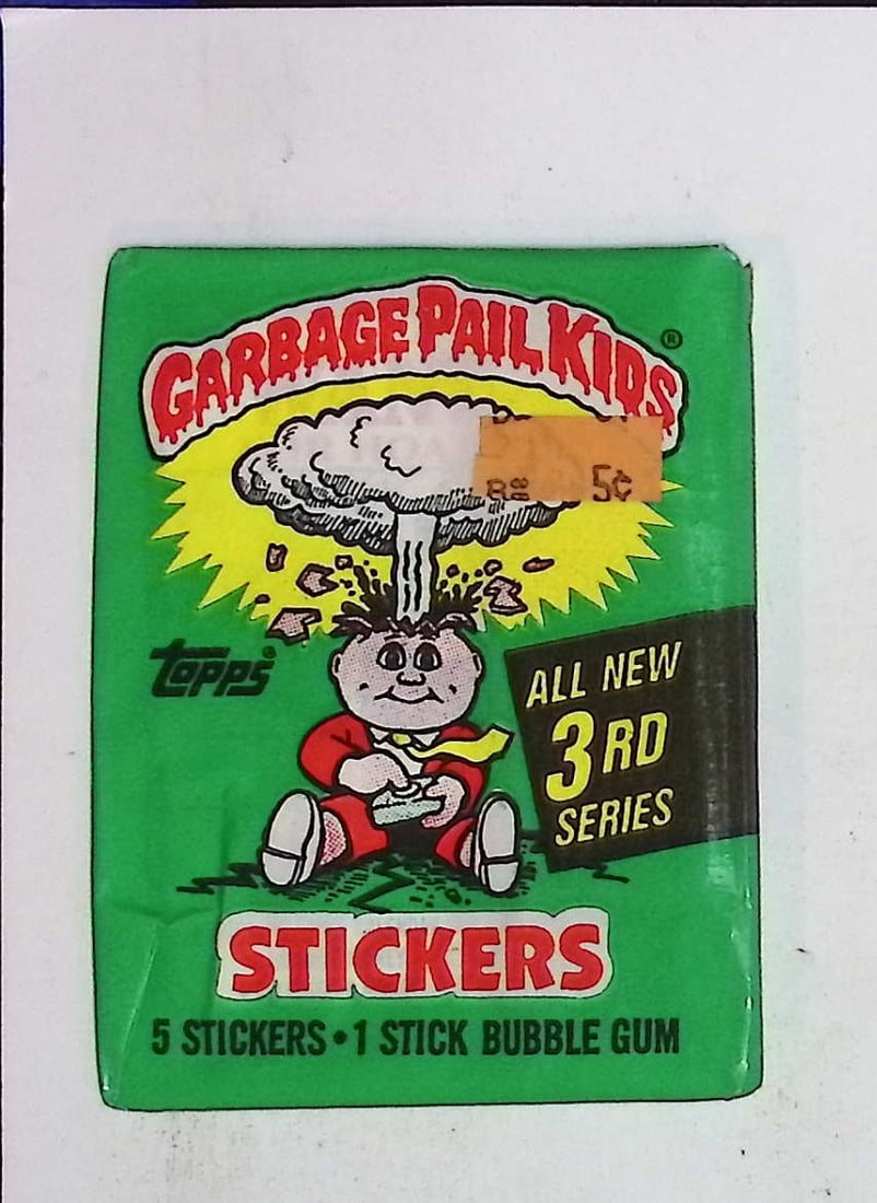 1986 Topps Vintage Garbage Pail Kids Retail Box Wax Pack - 3rd Series (1 of 1)