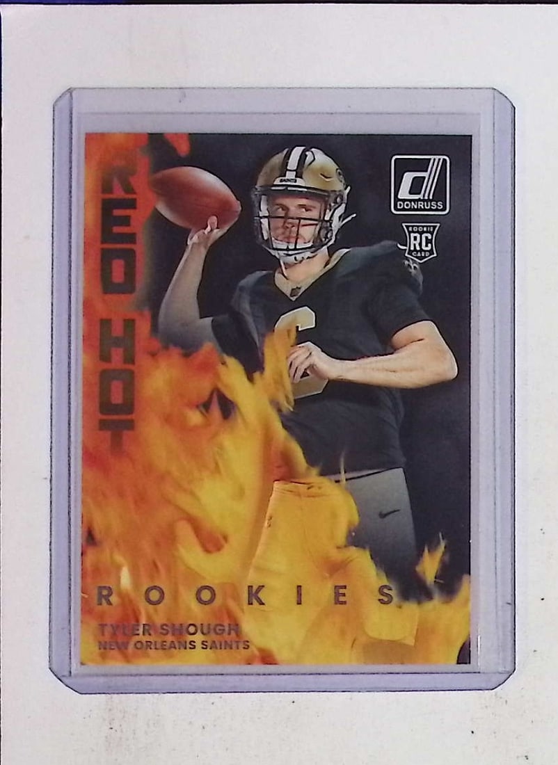 Tyler Shough Red Hot Rookies Card 2025 Donruss #RHR-TYS New Orleans Saints (1 of 2)