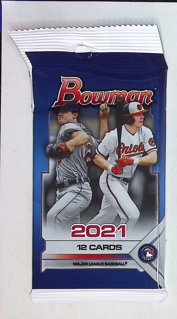 2021 Bowman Baseball Cards RETAIL BOX PACK, Sports Cards, MLB Prospect Cards (1 of 1)