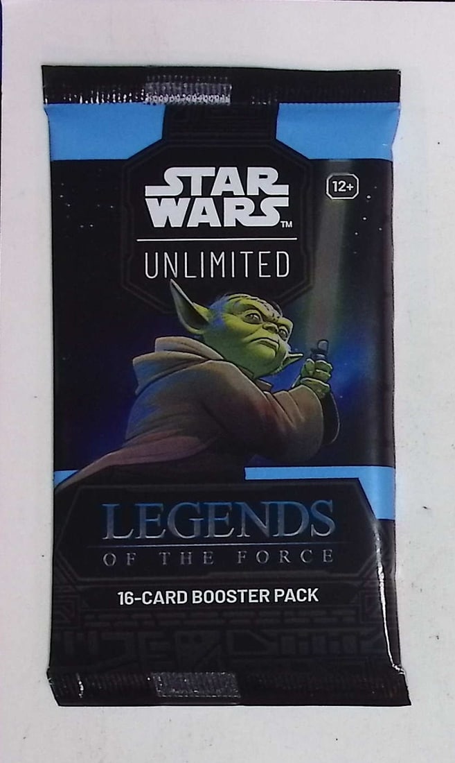 Star Wars Unlimited Legends of the Force 16 Card Booster Pack: 1 Rare or Legendary per Pack: Disney TCG, Trading Card Games, 1 Leader, 1 Base/Token, 9 Commons, 3 Uncommon, 1 Rare or Legendary, & 1 Premium Foil Card Per Pack. Darth Vader, Luke Skywalker, Princess Leia, Mandalorian, Yoda, Grogu