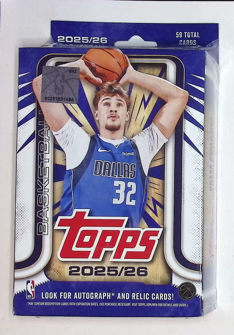 2025-26 Topps Basketball Card HANGER BOX - RC'S: Cooper Flagg, Kon Kneuppel, VJ Edgecombe (1 of 1)